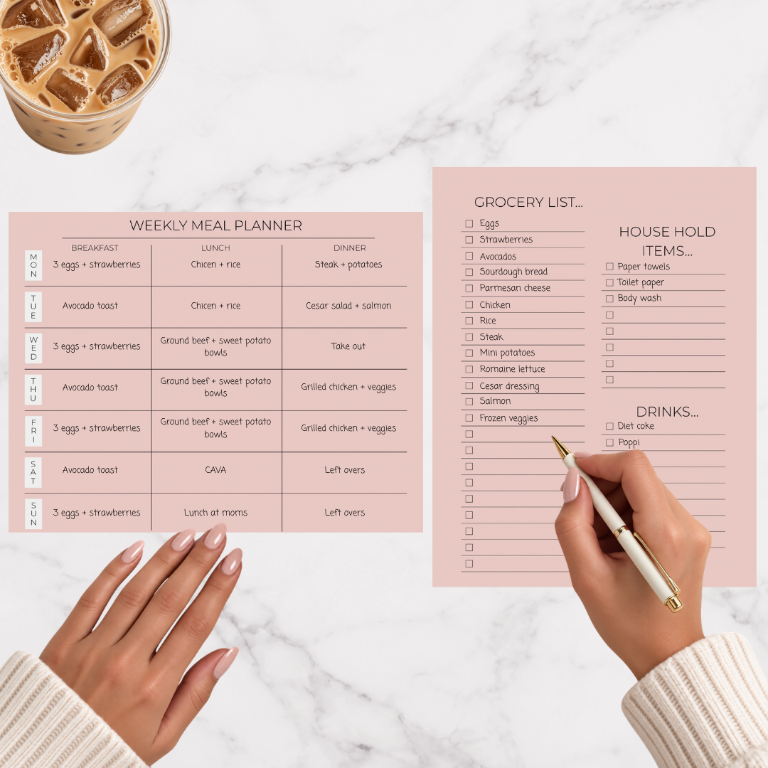 The Core Collection | Meal Planner + Grocery List Bundle
