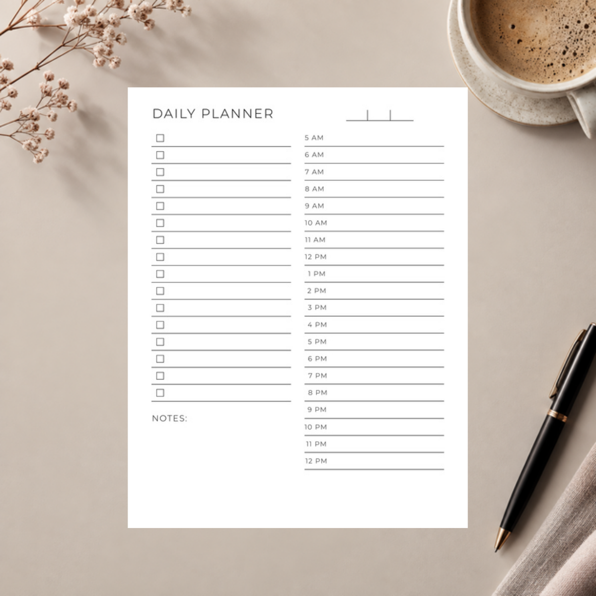 The Core Collection | Daily Planner Template