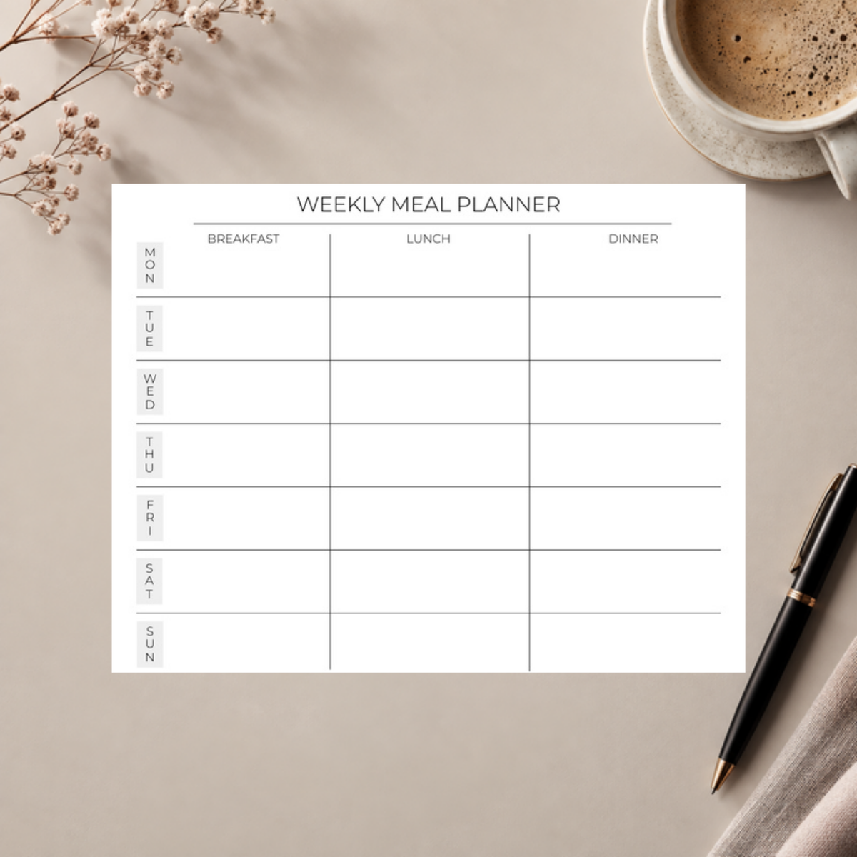 The Core Collection | Meal Planner Template