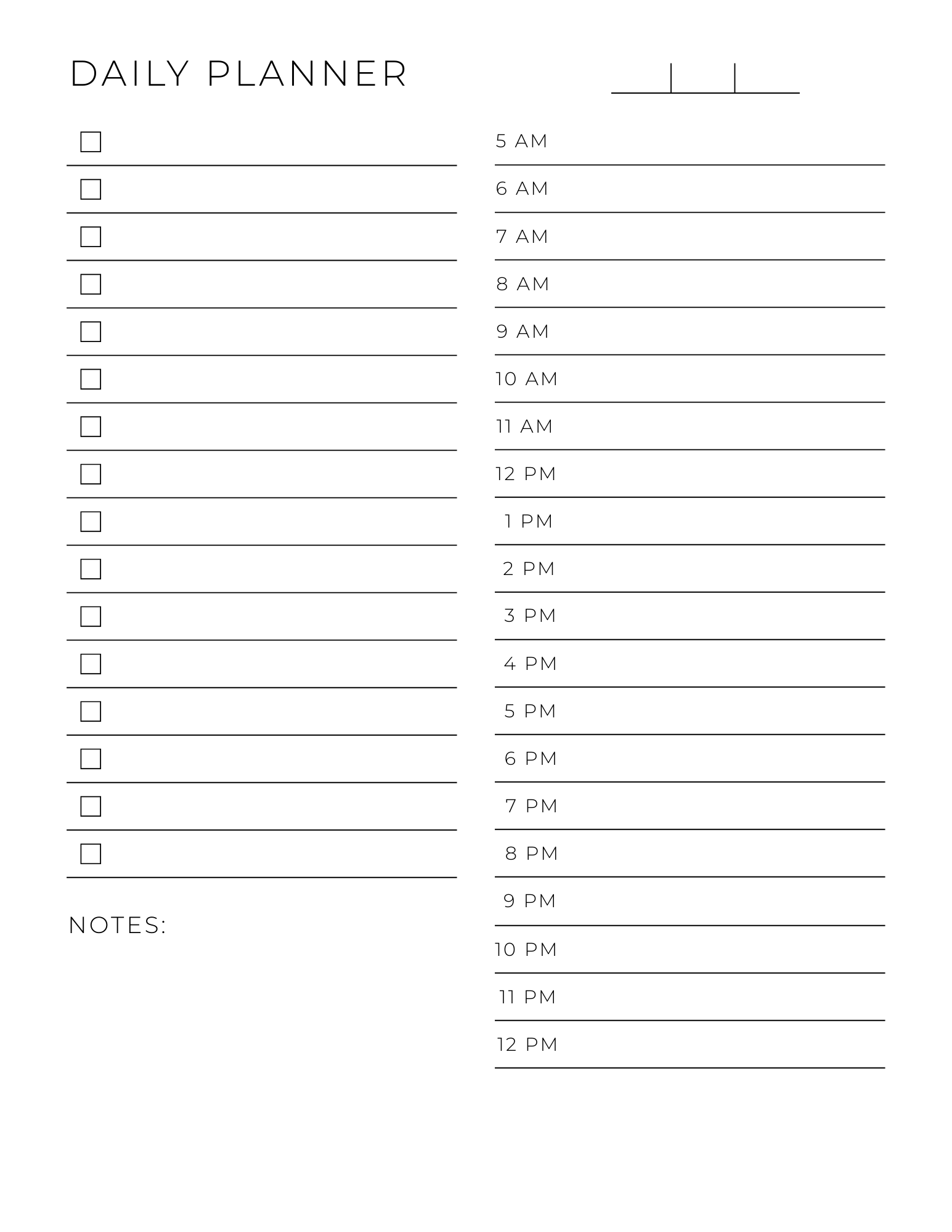 Daily Planner (The Core Collection)