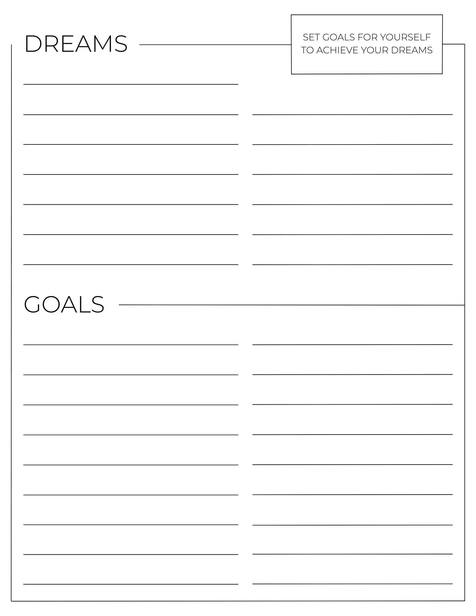 Dreams/Goals (The Core Collection)