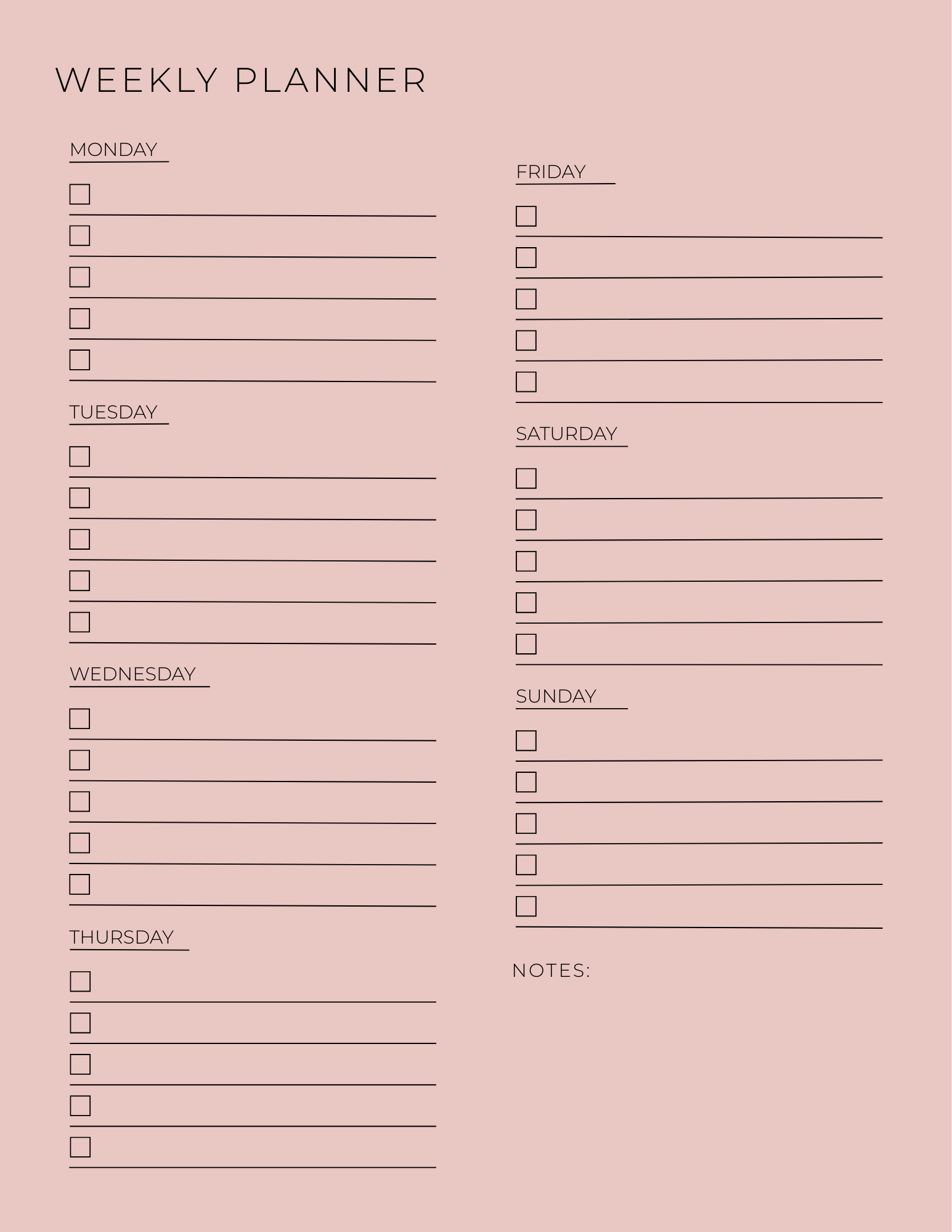 Weekly Planner (The Core Collection)