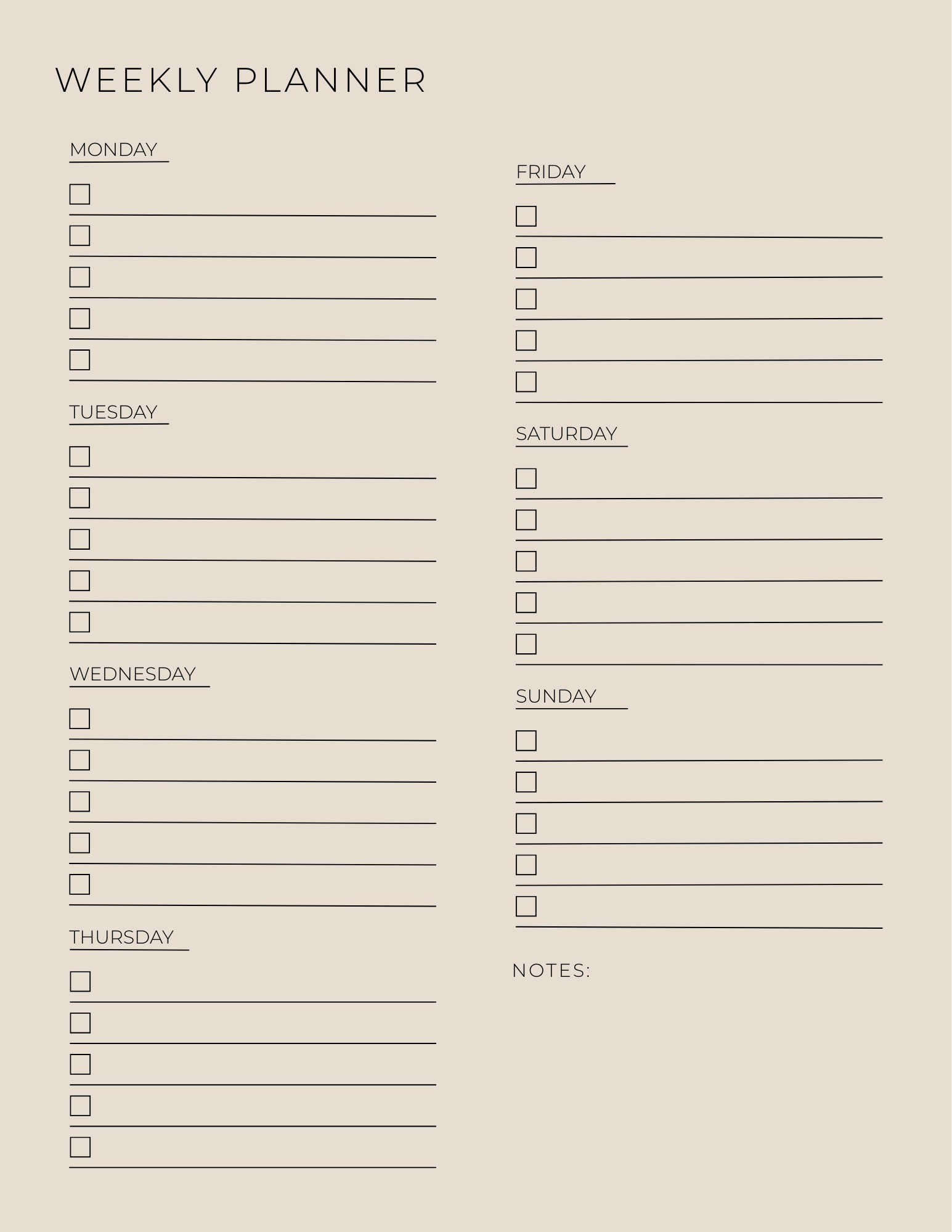 Weekly Planner (The Core Collection)