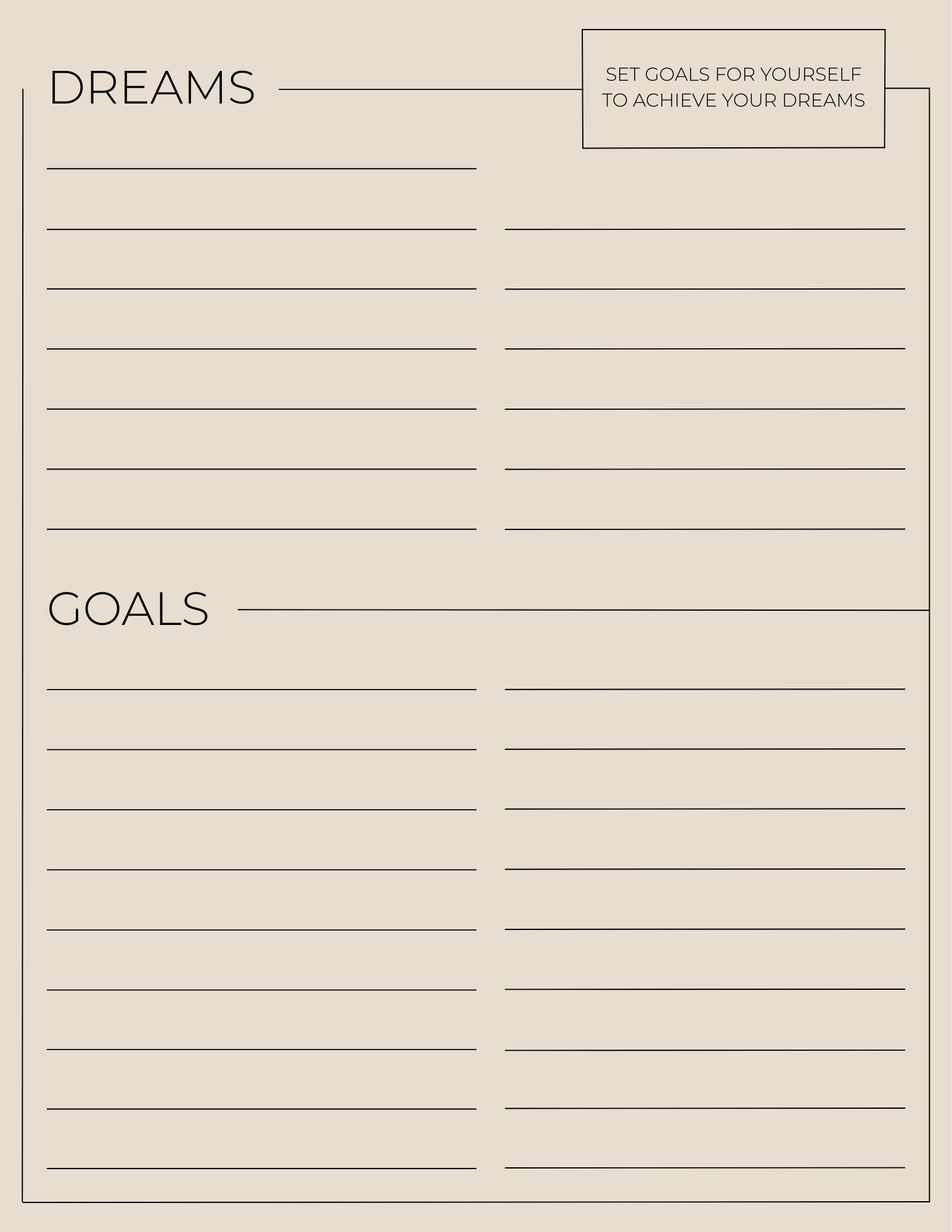 Dreams/Goals (The Core Collection)